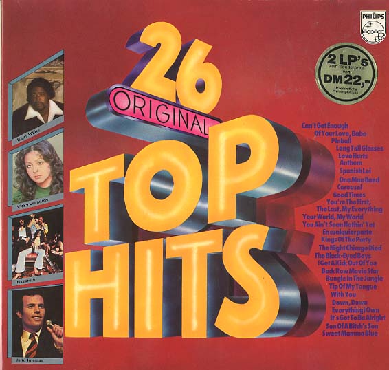 Albumcover Various Artists of the 70s - 26 Original Top Hits (DLP)